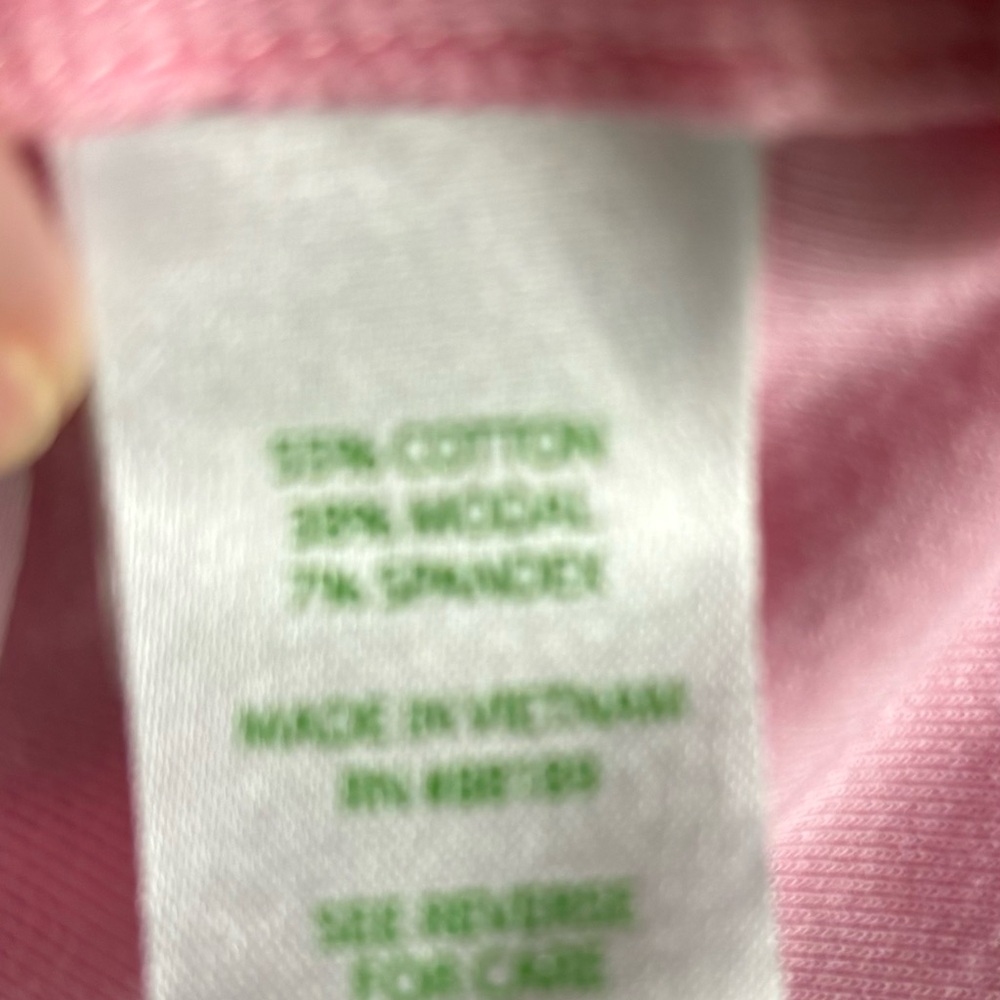 Lilly Pulitzer Reema Sleeveless Top Peony Pink Golf Athletic Polo size M - Picture 11 of 12